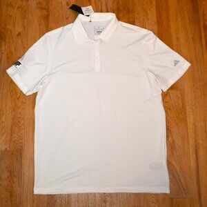 NWT‎ Adidas WSOP White Polo Shirt Sz LG World Series of Poker